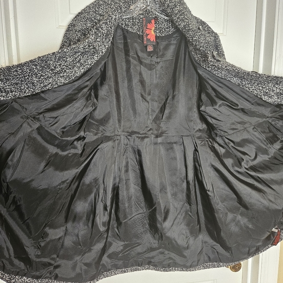 DEBBIE SHUCHAT COLLECTION WOMEN  CHARMING MID LONG TWEED COAT SIZE XL - Picture 4 of 16
